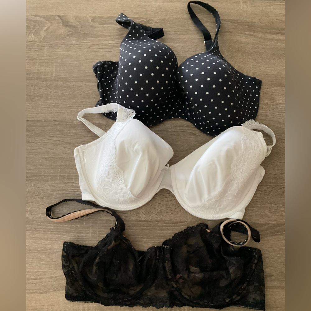 VS 3 bra set: Black and white